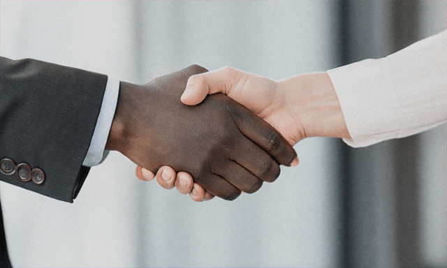 Handshake representing tax incentives