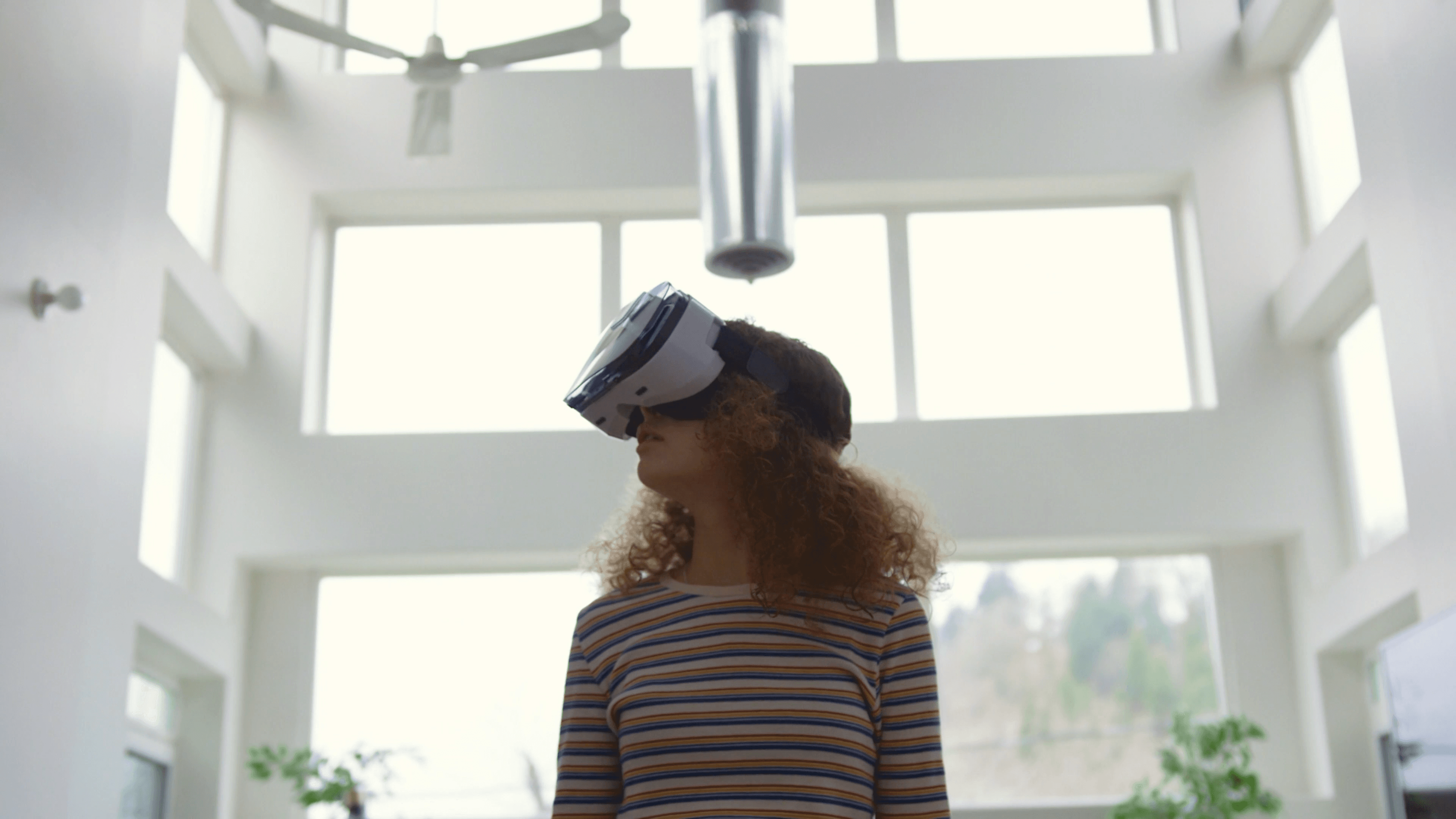 Person at home representing sustainability